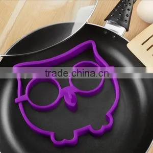 Unique Silicone Egg Cook Ring Owl Shaped Fried Egg Molds Pancake Maker thumbnail-4