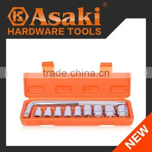 AK-9768 10 PCS CRV 1/2" DR.socket Wrench Set thumbnail-1