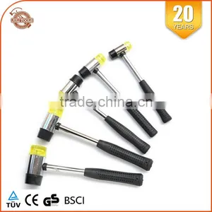 30mm Steel Tubular Handle Soft Face Hammer Two-way Mallet thumbnail-5