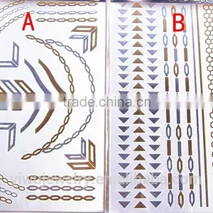 2015 Yiwu Hot Selling Fashionable High Quality Adhesive Chain Temporary Tattoo thumbnail-1