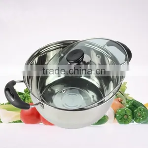 26cm Stainless Steel Soup Pot Kitchen Cooking Pot Stockpot for Gas and Induction Cooker thumbnail-3