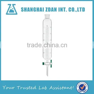 Lab Glassware Graduated Cylindrical Separatory Funnel, PTFE Stopcock thumbnail-1