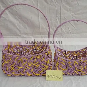Paper Rope Storage Gift Basket thumbnail-2