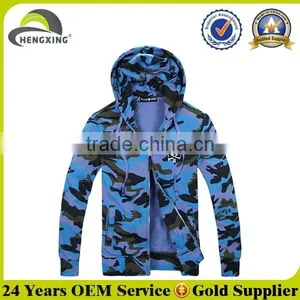 Wholesale Men Stylish Zip Hoodie Camo thumbnail-1