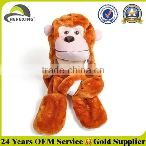 Promotion Winter Faux Fur Custom Wholesale Animal Hat With Paw thumbnail-1