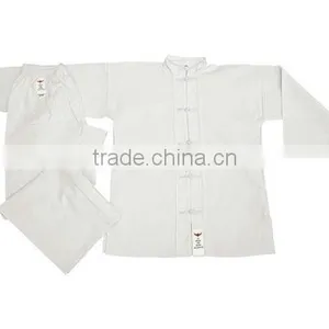 White Cotoon Kung Fu Uniforms Pay Pal thumbnail-1