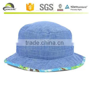 Blue Denim Bucket Hats/Custom Design Bucket Hats/Design Your Own Bucket Hats thumbnail-1