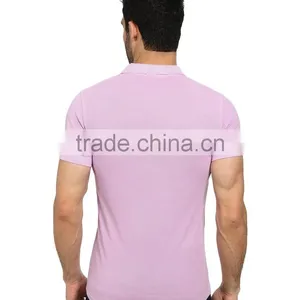 2015 Latest Custom Short Sleeve Mens Slim Muscle Fit Mens Brand Polo Shirt thumbnail-3