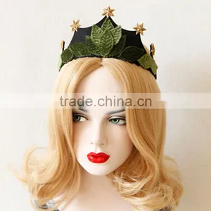 Girl Festival Accessory Hair Jewelry,leaf Crown Party Hair Band,bride Star Accessories Hair Jewelry Hoop thumbnail-1