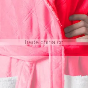 Pretty Girl New Design Coral Fleece Bathrobe thumbnail-6