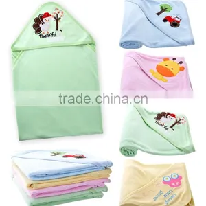 Stocked or OEM 100% Cotton Baby Blanket, Good Quality Baby Blanket thumbnail-1