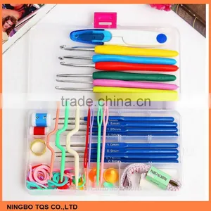 Hot Selling Plastic Crochet Hook Set Include Knitting Yarns,Thimble,Measuring Tape,Handle Knitting Needles Hooks thumbnail-1