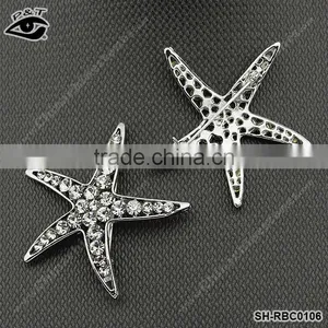 2013 Fashion Rhinestone Brooches Starfish Shape thumbnail-1
