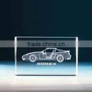 Customized Cube Engraved Crystal Car for Gift thumbnail-1