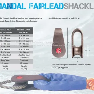Mandal Fairlead Shackle for Marine Mooring thumbnail-2