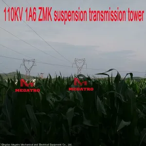 MEGATRO 110KV 1A6 ZMK Suspension Transmission Tower thumbnail-1