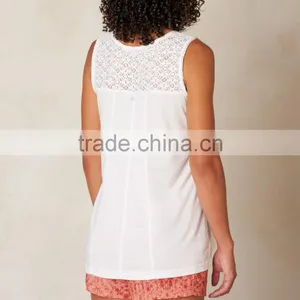 Dry Fit Polyester Fashion Wholesale Sports White Woman Yoga Shirts thumbnail-2