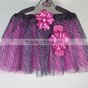 Little Princess Zebra Print Tutu Skirt/flower Girl Dress thumbnail-1