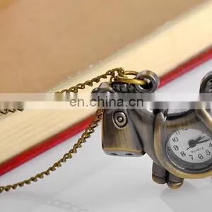 Godbead Charming Design Classic Quartz Antique Pony Pendant Children Pocket Watch Necklace Retro Pocket Watch Wholesale thumbnail-6