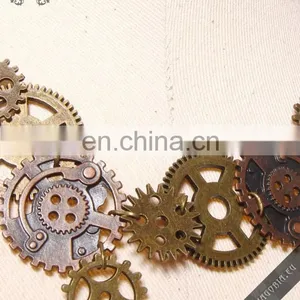 Steampunk Cogwheel Gear Brass Necklace thumbnail-3