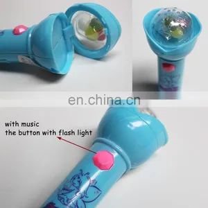 Girls Pretend Game Plastic Electric Microphone Toy With Candy thumbnail-2