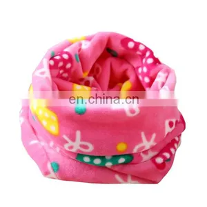 Wholesale Cartoon Printed Children Neckwear Loop Scarf Polar Fleece Scarf thumbnail-6