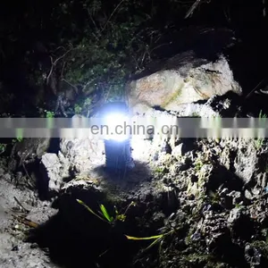 2 in 1 Handle Torch Fold Wild Night Hunting Work LED Hook Lantern Camping Light thumbnail-4