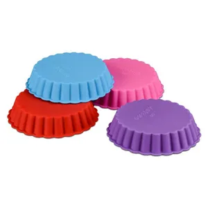 Free Sample Food Grade Heat Resistant Nontoxic Silicone Cake Mold Baking Mousse Pudding Chocolate Mold Tool Fruit Pie thumbnail-2