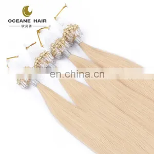 Brazilian Micro Ring Loop Hair Extensions Thick Soft Nano Hair Nano Ring Hair Extension thumbnail-4