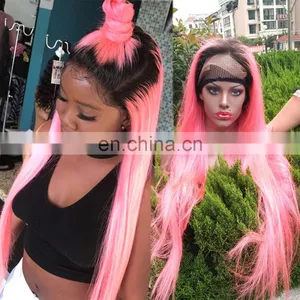 Factory Wholesale Price Ombre Hair Weaves Middle Part Lace Front Wigs thumbnail-1