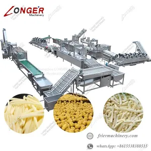 1000 Kg/h Automatic Frozen French Fries Production Line Supplier In China thumbnail-2