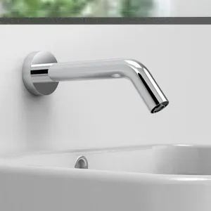 Basin Sink Mixer Tap Automatic Bathroom Sink Faucet Automatic Shut Off Faucets thumbnail-3