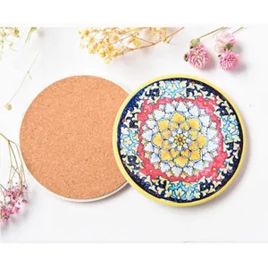Wooden Or Custom Material Paper Round Coasters For Drinks China Manufacturer Custom Printing Recyclable thumbnail-1