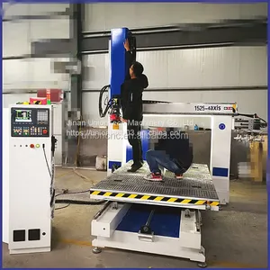 4 Axis Spindle Head Rotate Styrofoam Wood Composite Foam Mold Carving CNC Router thumbnail-4