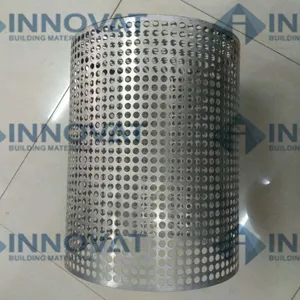 Factory Price Heat Treated Stainless Steel Perforated Filter Tubes Perforated Stainless Steel Tube thumbnail-1