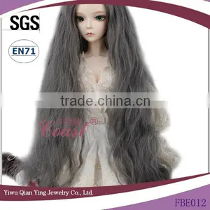 Long Water Wave Grey 1/3 BJD Doll Wigs for Wholesale thumbnail-1