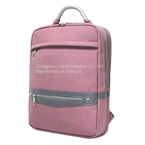 New Fashion Leisure Business Pink Backpack Lightweight Simple Style Travel Backpack Large Capacity Laptop Bag CLG18-201 thumbnail-1