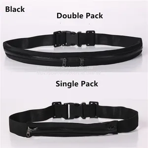 Adjustable Running Pouch Runners Belt Workout Waist Bag Elastic Slim thumbnail-2