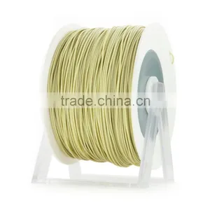 Pla 3d Printer Material Sand Yellow Metallic Filament With the New Spool Convertible Into a Coat Hanger. Spool Holder Included. thumbnail-2