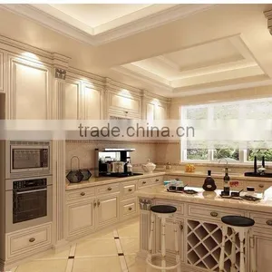 Country Style Solid Wood Kitchen Cabinet (CDY037) thumbnail-1