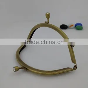 Factory Price Bronze 11.7*5.3cm Double Metal Coin Purse With Diamond for Ladies Handbags China Manufacturer thumbnail-1