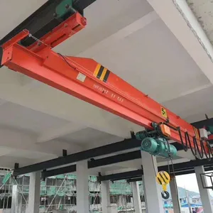 LX Suspension Single Girder Bridge Crane Light Equipment Hanging Rail on I-beam thumbnail-1