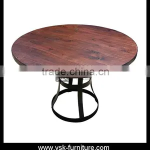 DT-154 Metal Frame Dining Room Table thumbnail-1