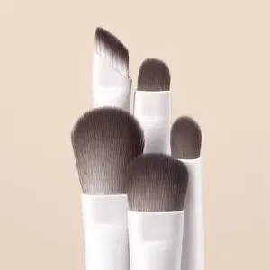 Wholesale 5 Pcs 8pcs Makeup Brush Sets Leather Bag Small Detailing Foundation Flat Eyeshadow Brushes for Eye Face Used Eyeliner thumbnail-3