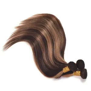 Highlight 4/27# Straight Bundle 100% Human Hair Virgin Hair no Shedding no Tangle thumbnail-2