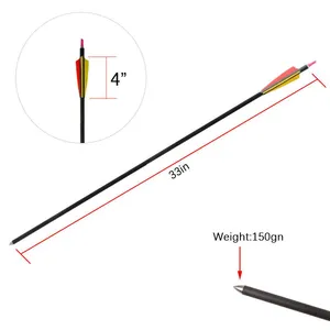 8.0mm Professional Carbon Hunting Arrows & Bolts OEM thumbnail-4