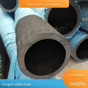 Langfeng Dn300 Large-diameter Sludge Suction and Discharge Rubber Hose, Sewage Suction and Discharge Rubber Hose for Mines and Tunnels, Ash Discharge and Flow Pipe thumbnail-4