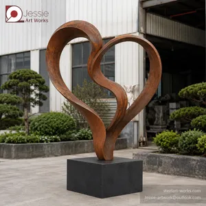 Weathered Steel Landscape Sculpture for Park Decoration thumbnail-4