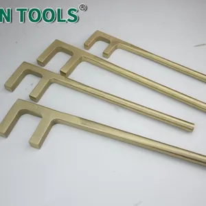 Non-Sparking F Valve Wrench 1-Year Warranty, Mill Test Report Included, Beryllium Bronze thumbnail-1
