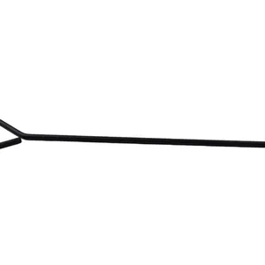 Manhole Cover Hook,Iron Handle Black Manhole Cover Hook With Triangle Handle, Outdoor Workshop Manhole Lid Tool Hook thumbnail-5